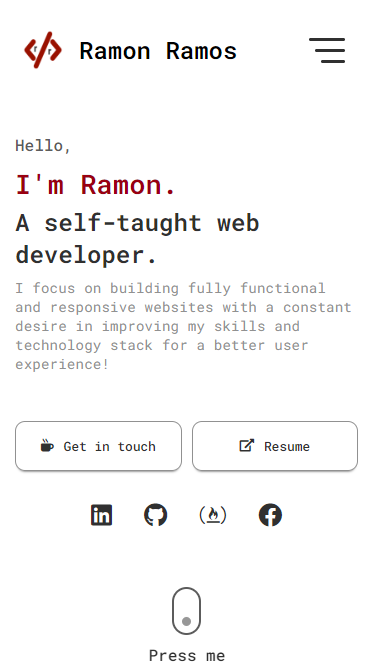Ramon Ramos | Web Developer